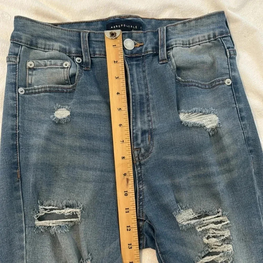 🔥 4 for $20 DEAL 🔥 Aéropostale Super High Rise Jegging Jeans - Size 10 Regular - Picture 12 of 13